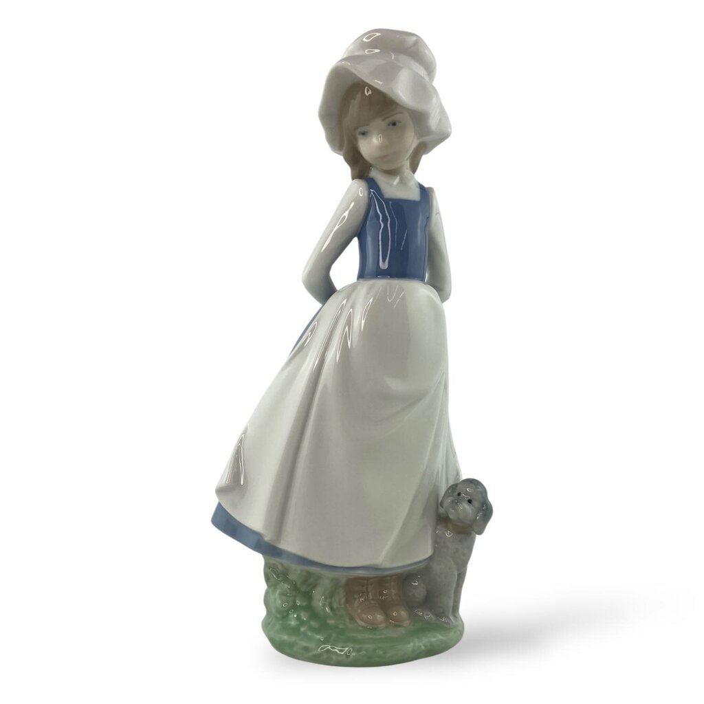 Girl with Poodle