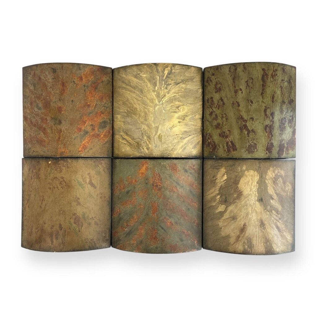 Wood Collage Set of 6