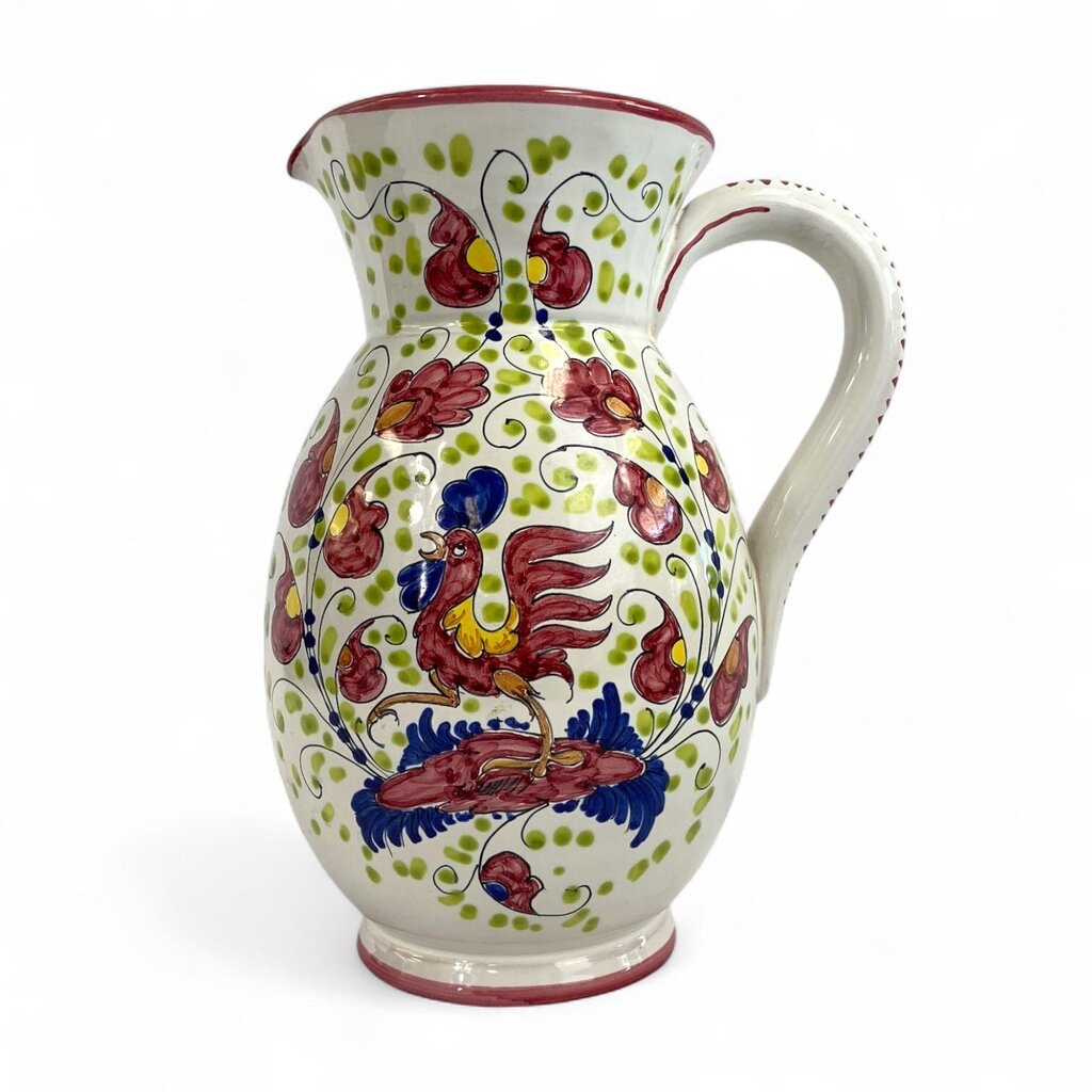 Painted Rooster Pitcher