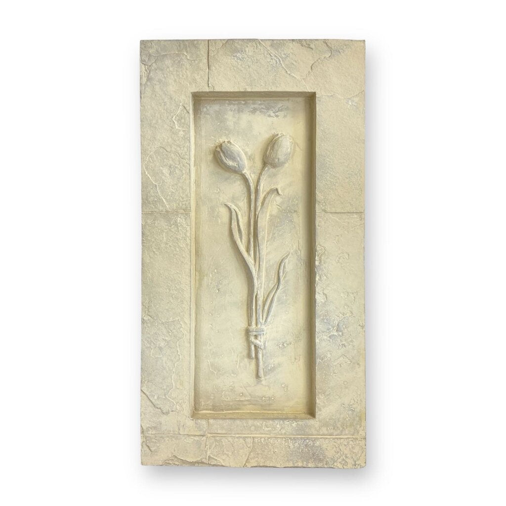 Vintage Sculpted Tulip Wall Art