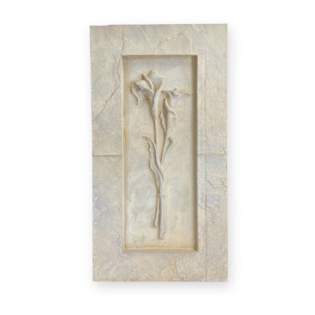 Vintage Sculpted Calla Lily Wall Art