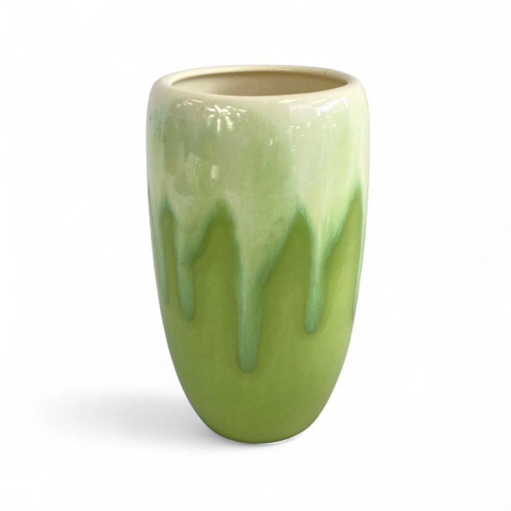 Drip Glazed Oval Vase