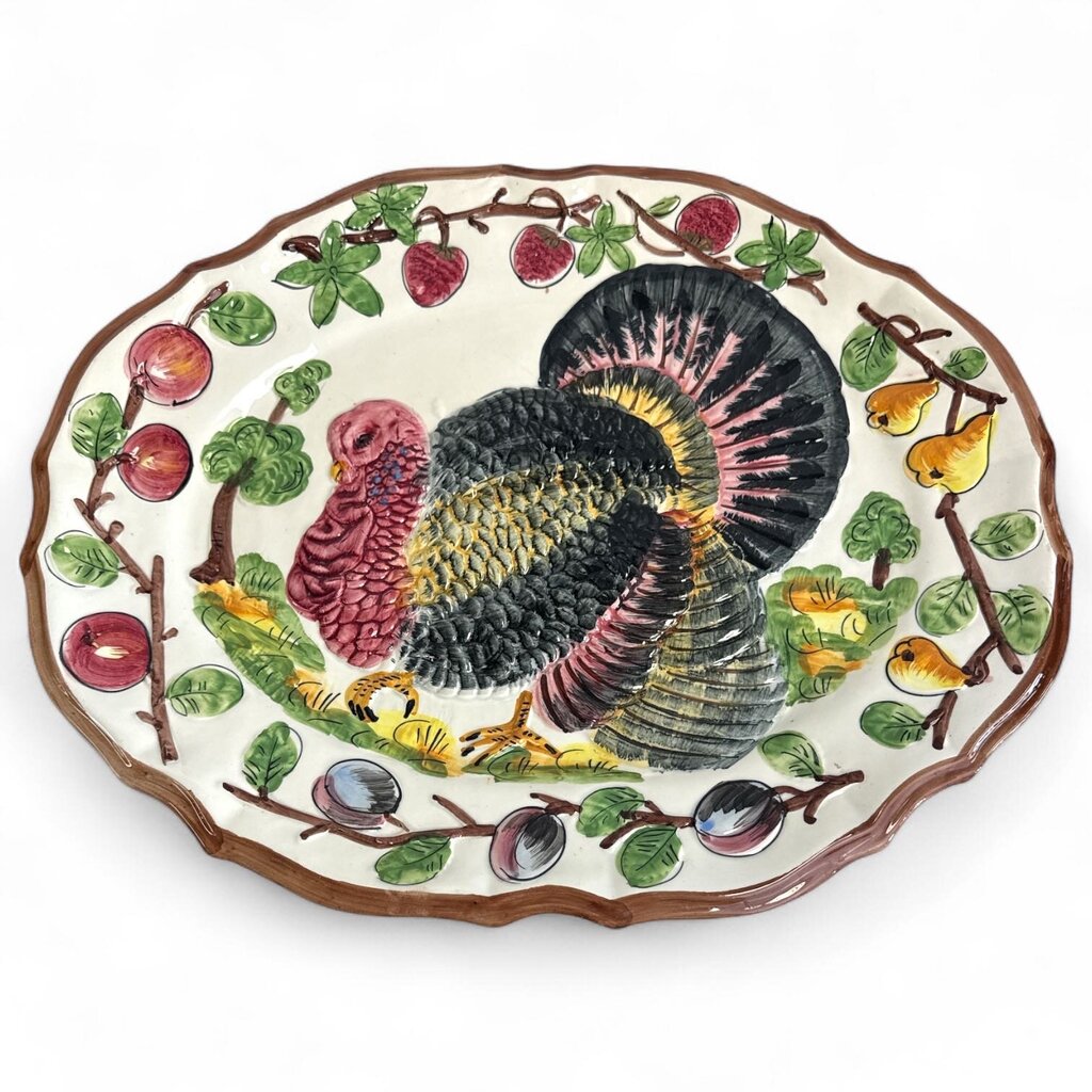 Orig. Price $90 - Ceramic Turkey Platter