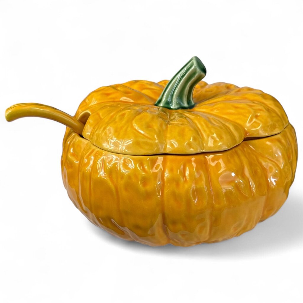 Orig. Price $125 - Large Ceramic Pumpkin Tureen