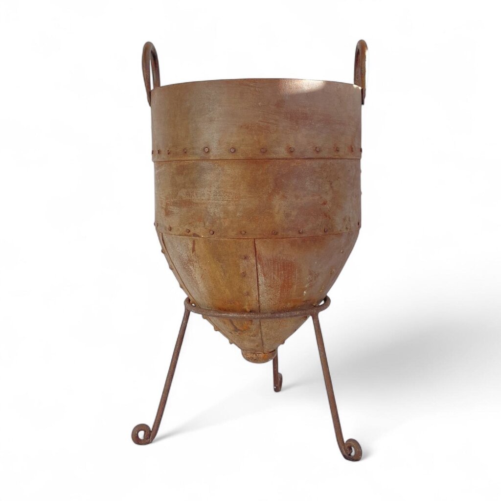 Wrought Iron Raised Planter with Stand