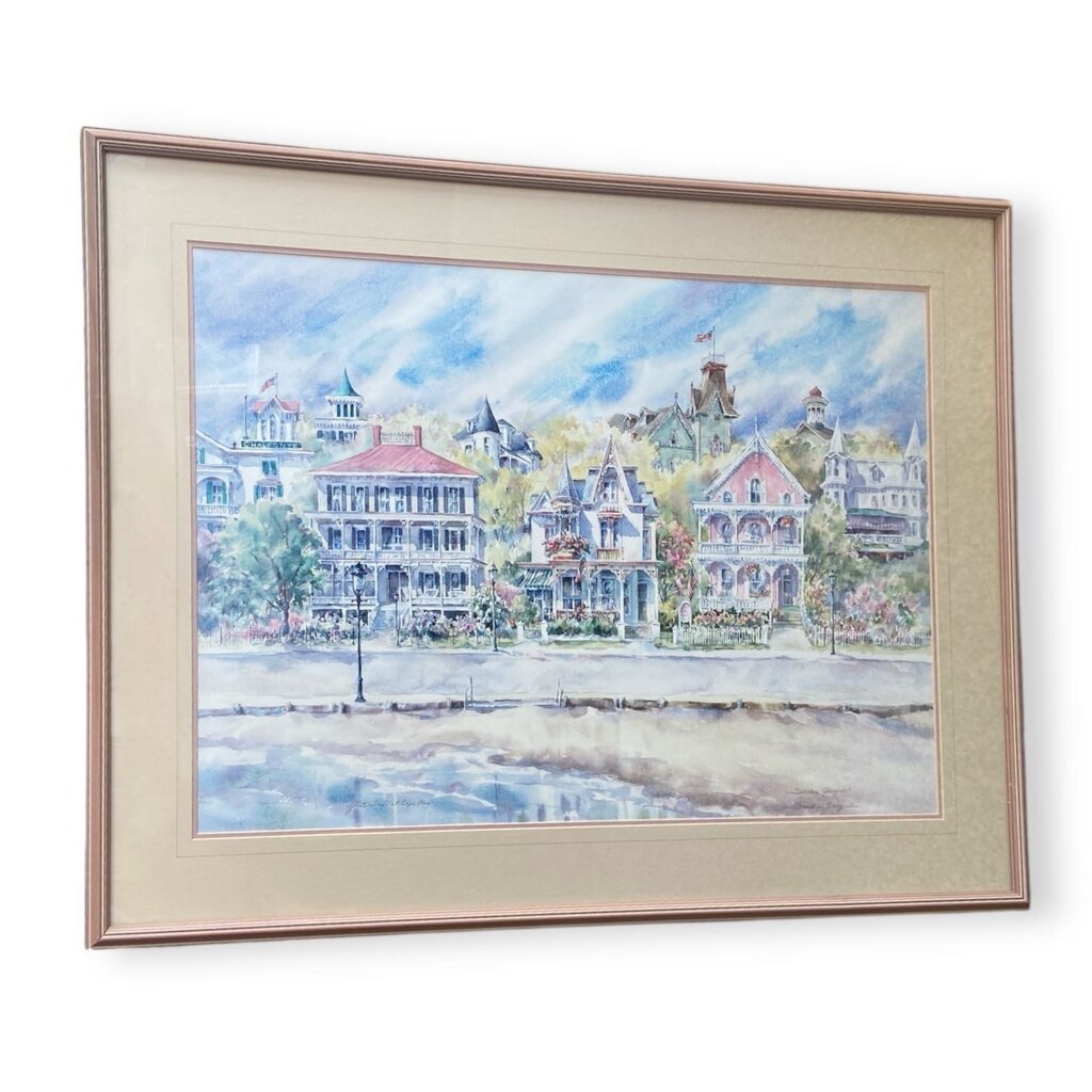 "Cape May Victorian Houses" Print in Frame