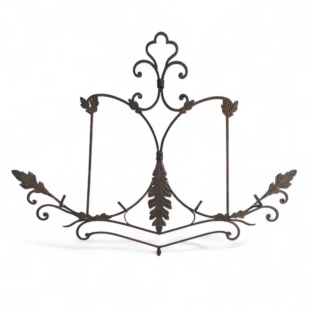 Metal Scrolls Plate Rack Wall Hanging