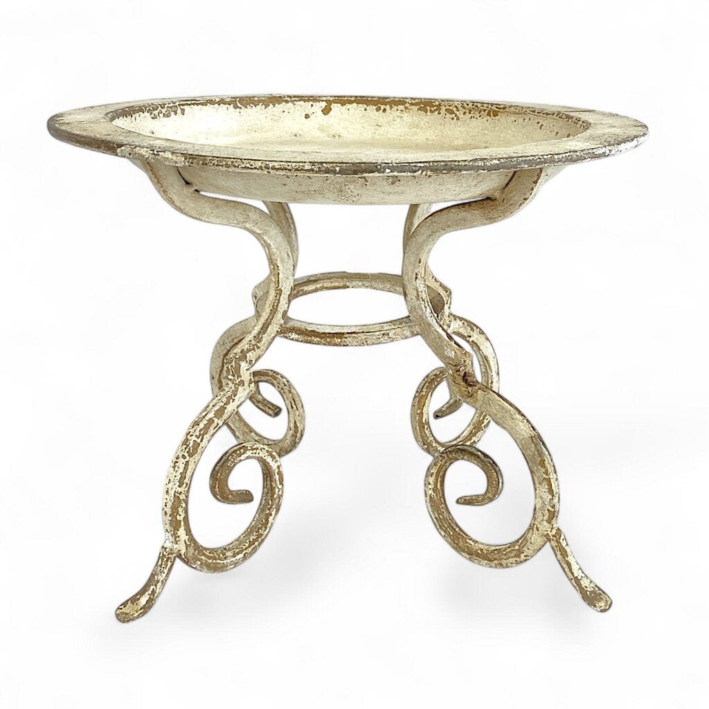 Metal Scroll Planter Pedestal