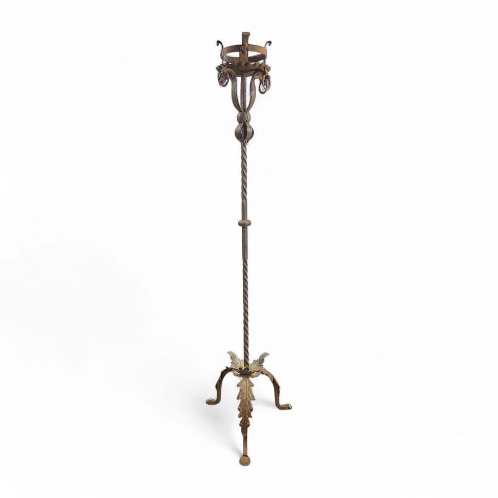 Vintage Standing Metal Candle Holder
