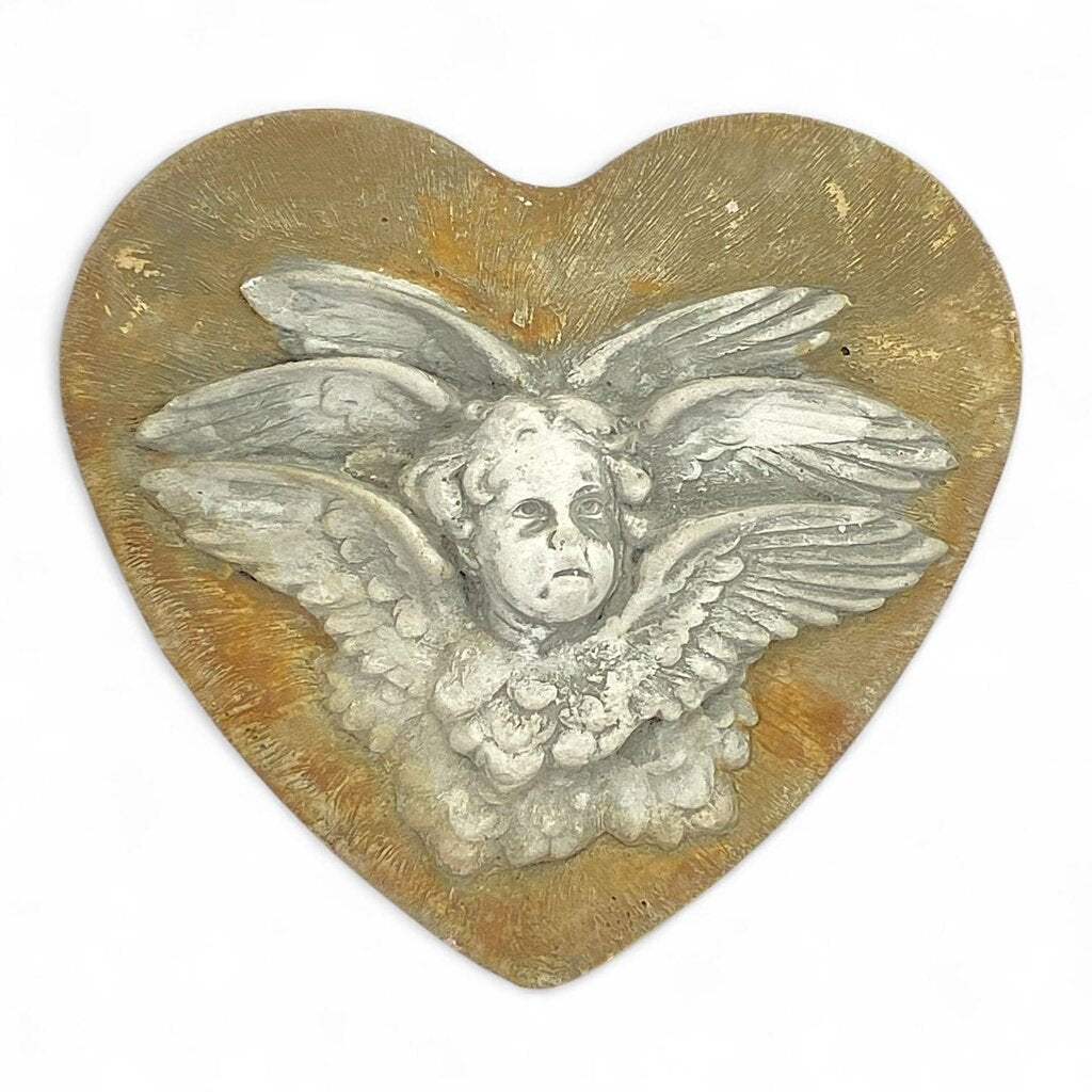 Vintage Cherub Plaque