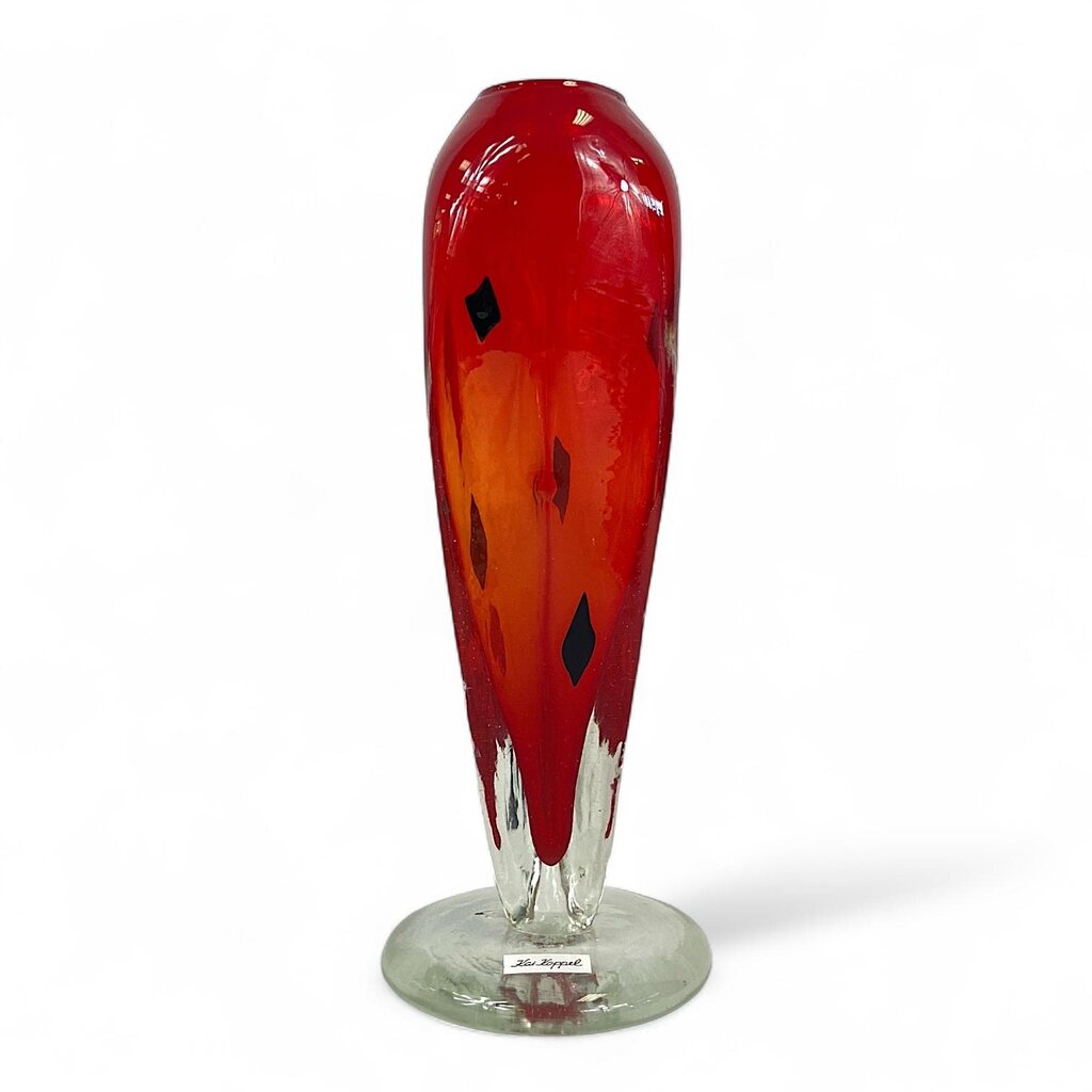 Modern Watermelon Art Glass Vase