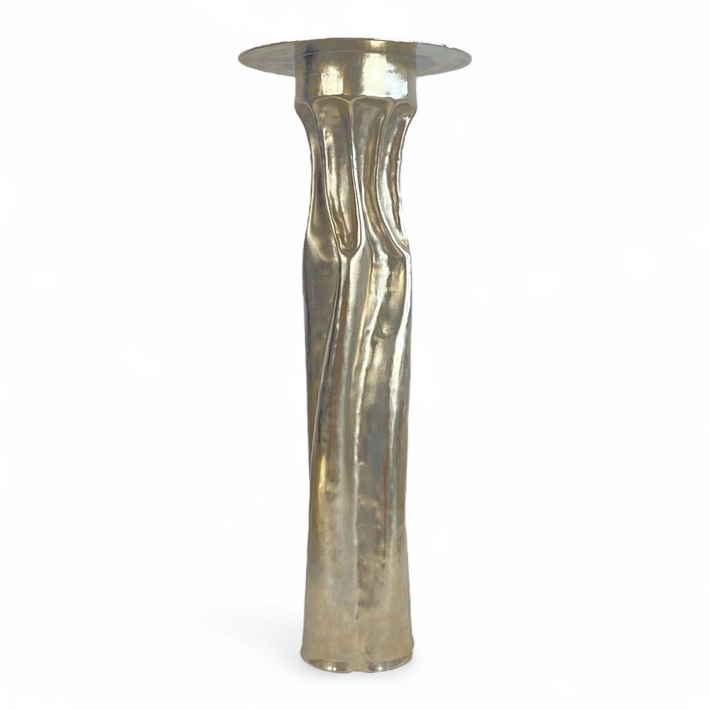 Compressed Metal Candle Holder Pedestal