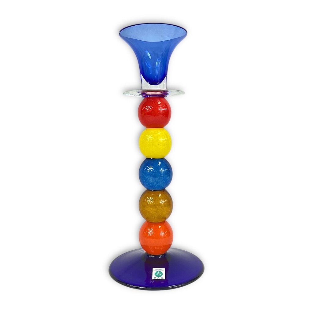 Art Glass Candlestick Holder