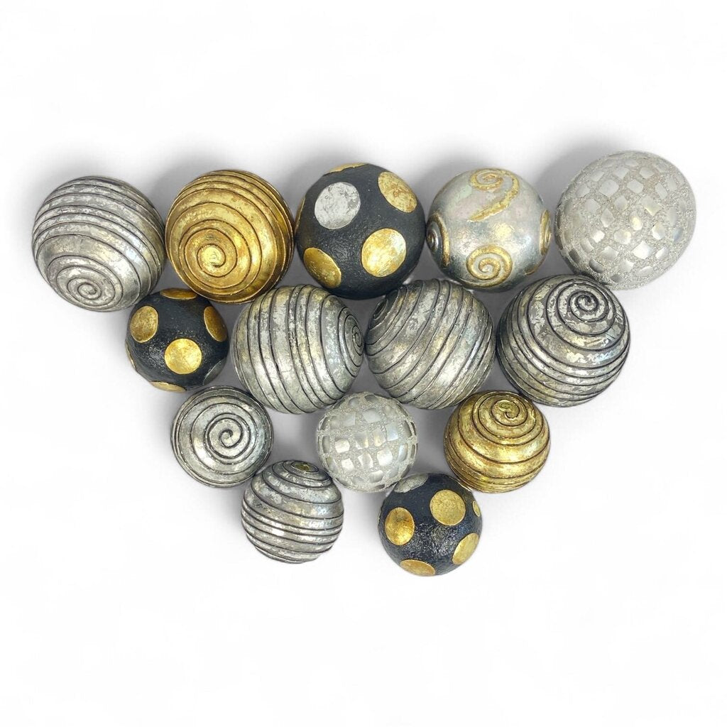 Set of 14 Decorative Orbs