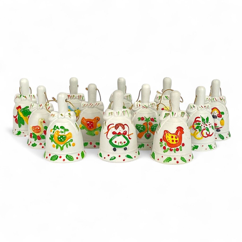 12 Days of Christmas Bells Ornaments - Box Available