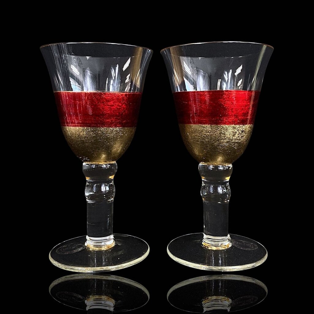 Pair of Glass Goblets