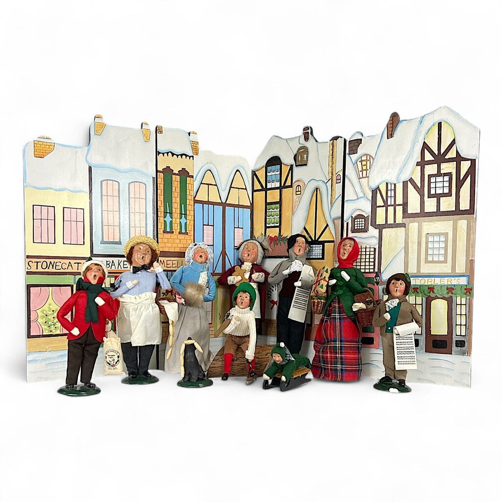 A Christmas Carol Bundle Set with Folding Wood Background & Accessories