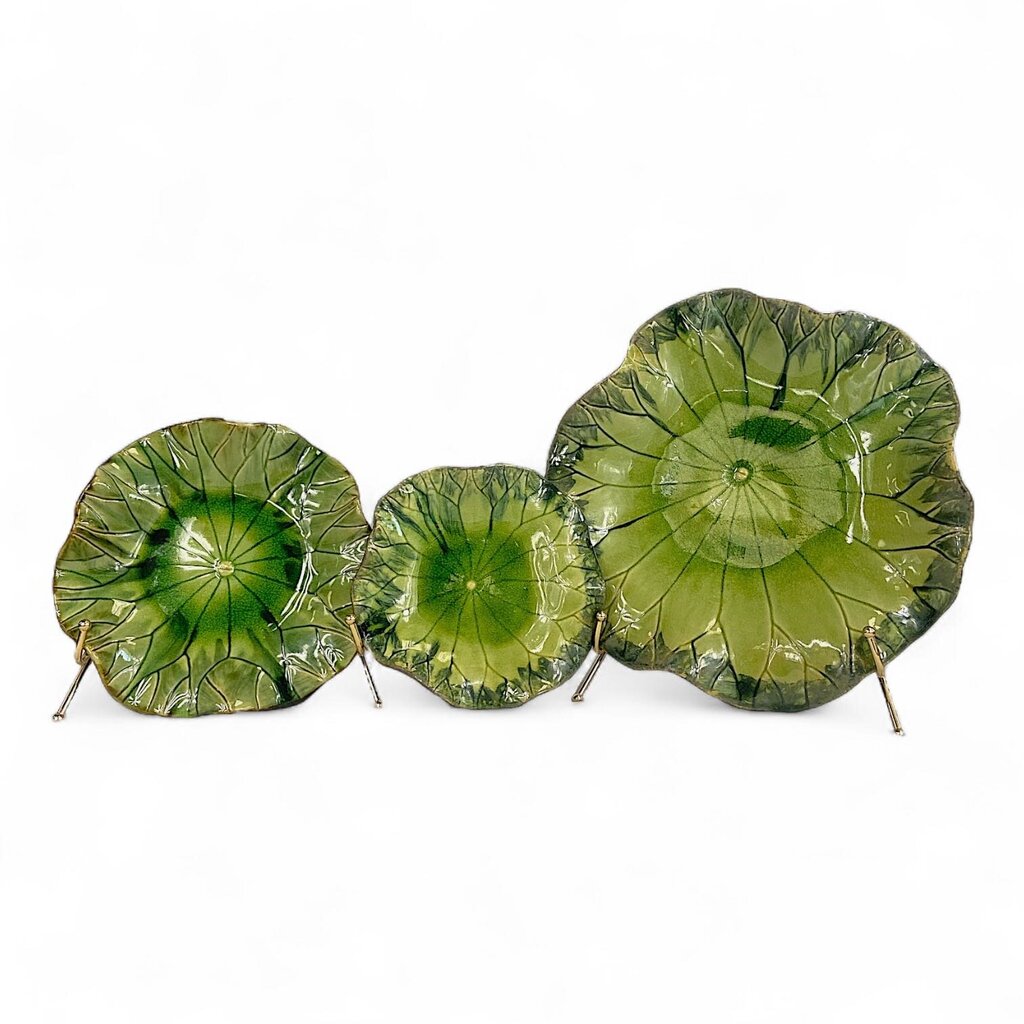 Set of 3 Lily Pad Plates