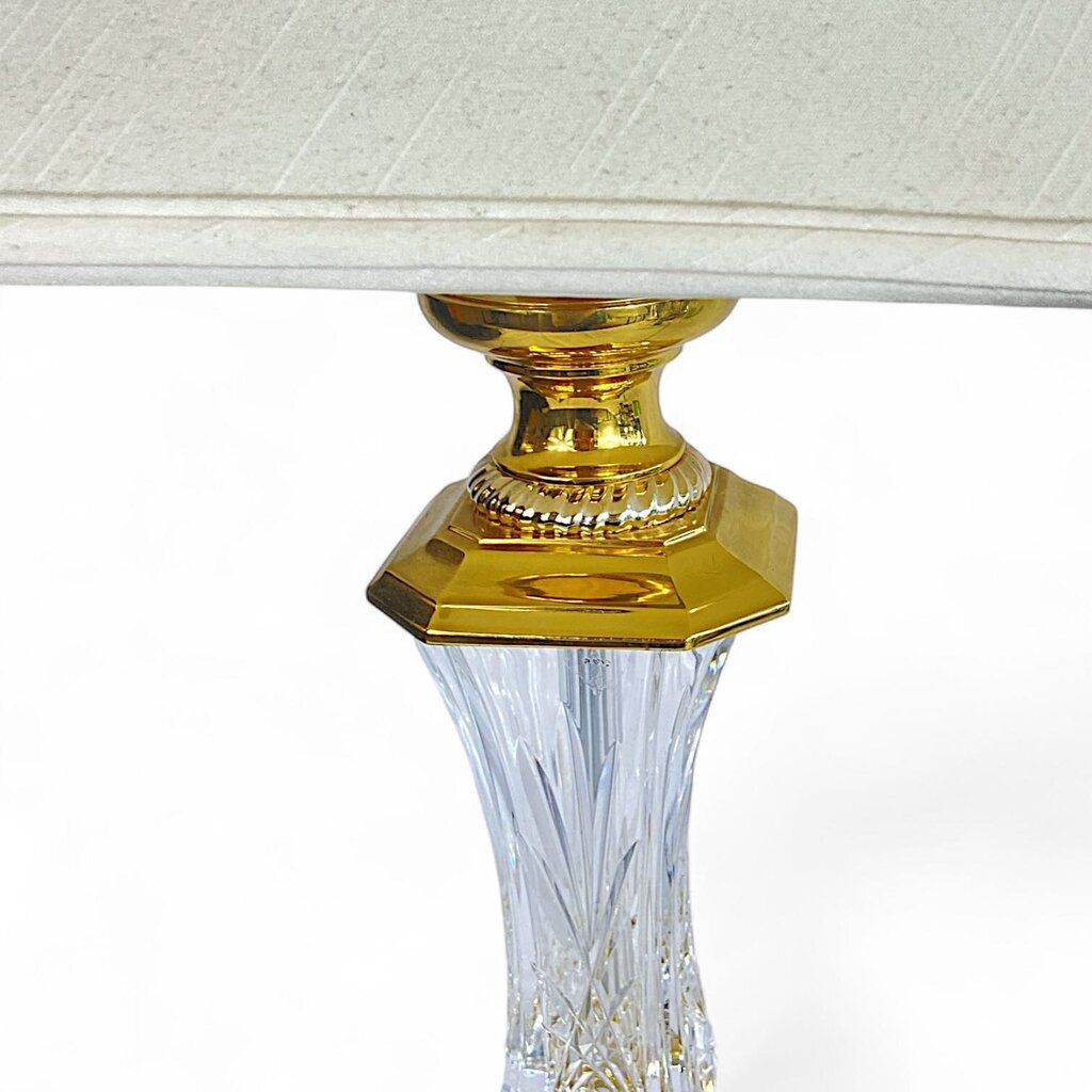 Florence Court Crystal & Brass Table Lamp