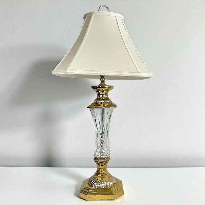 Florence Court Crystal & Brass Table Lamp