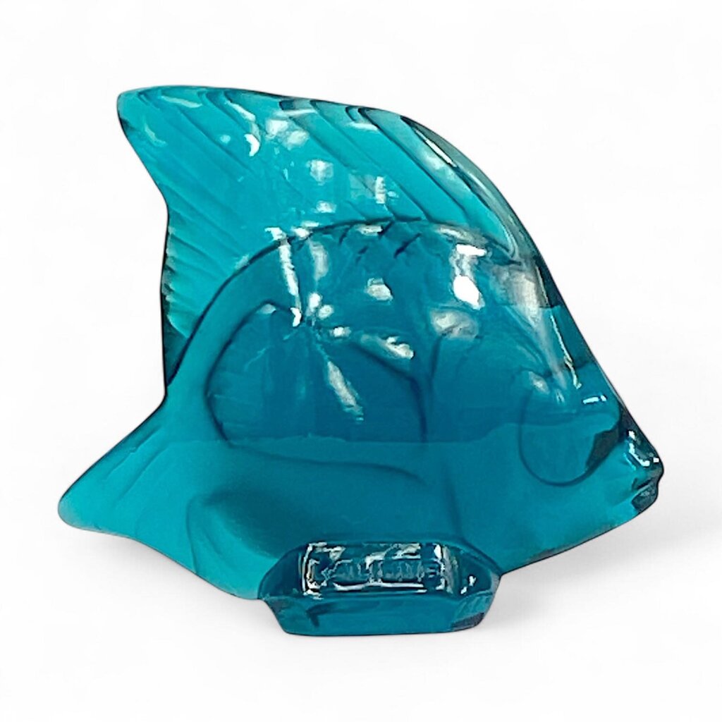 Frosted Glass Fish Figurine