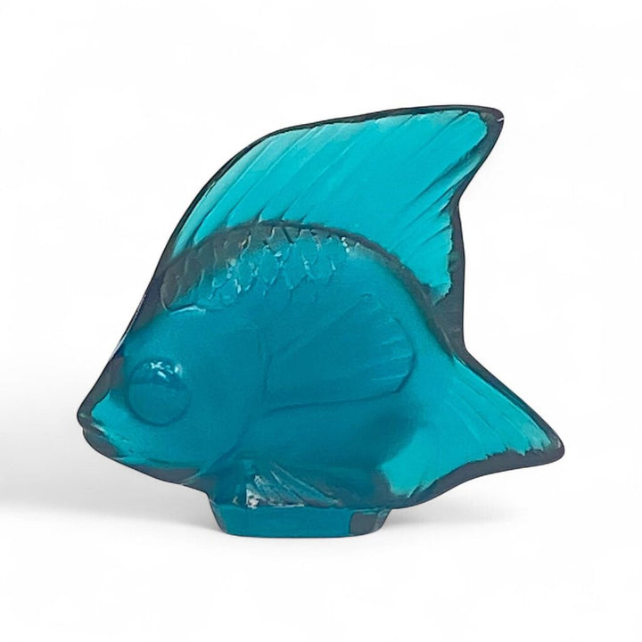 Frosted Glass Fish Figurine