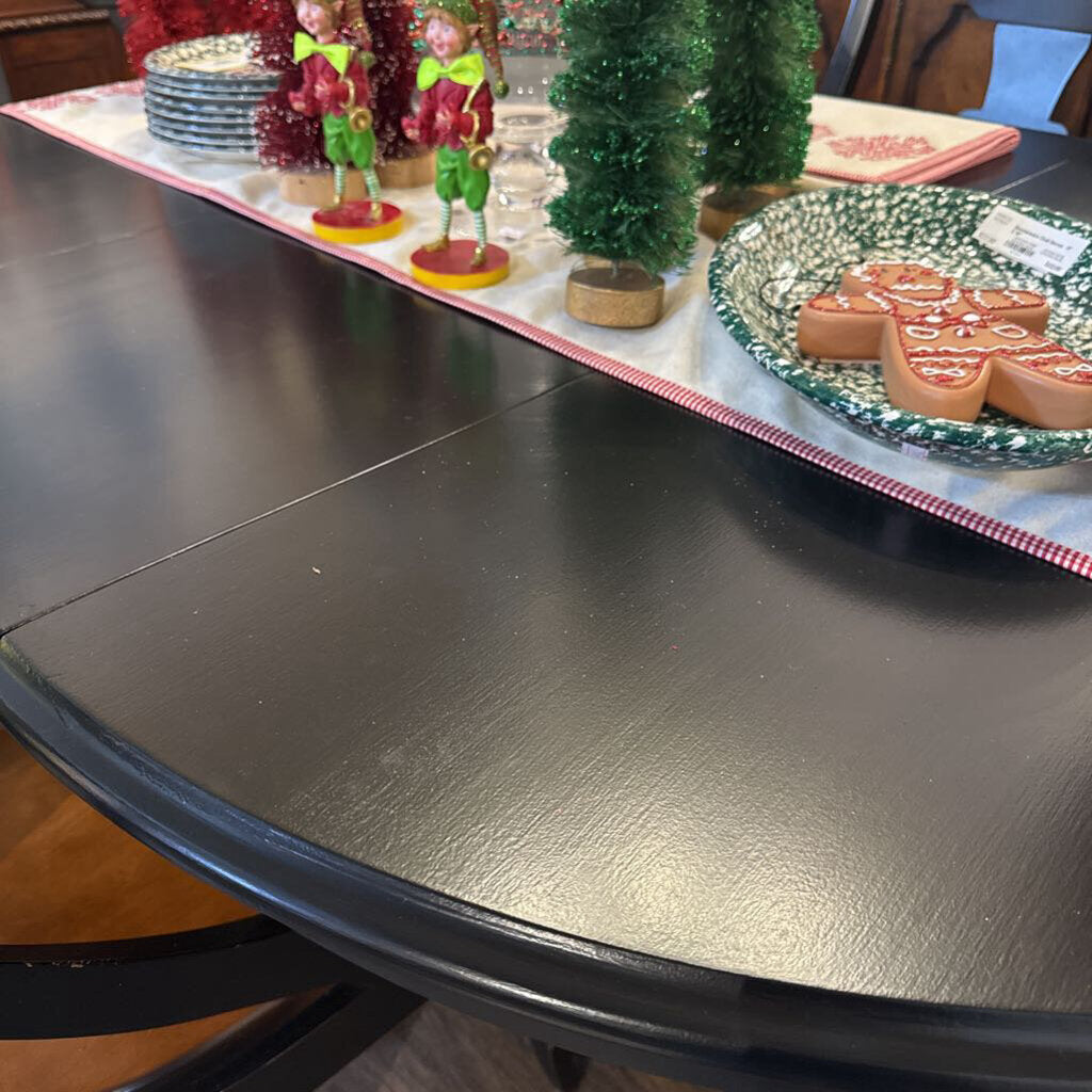 Orig Price $2700 - Dining Table with Leaf and 4 Chairs