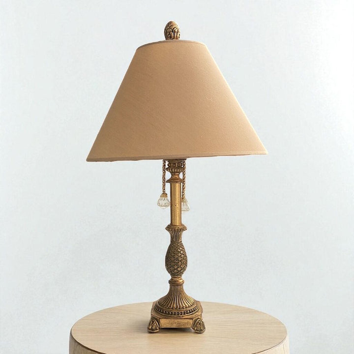Neo-Classical Table Lamp with Tassel Accent