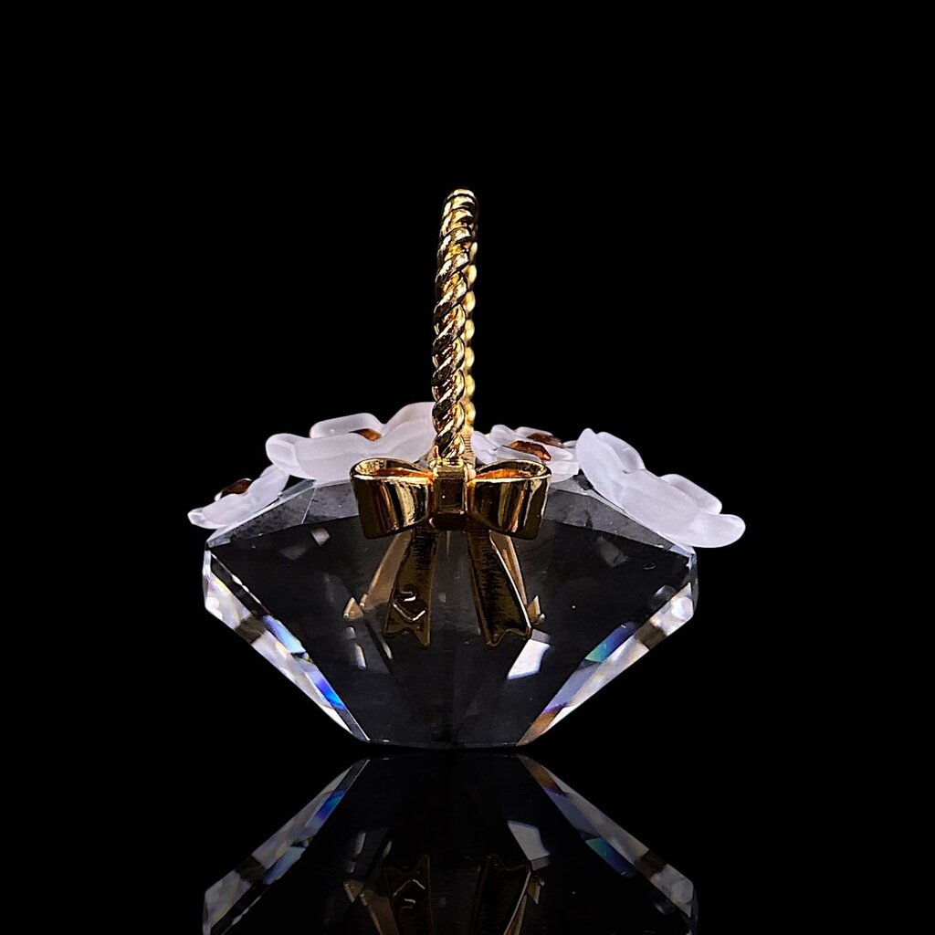 Crystal Basket with Flowers