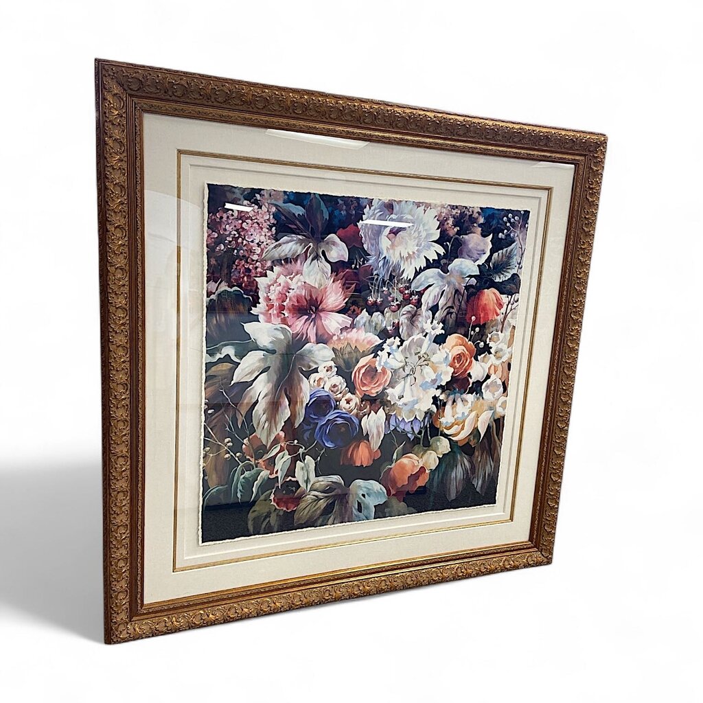 "Mountain Canyon with Stream" Framed Print