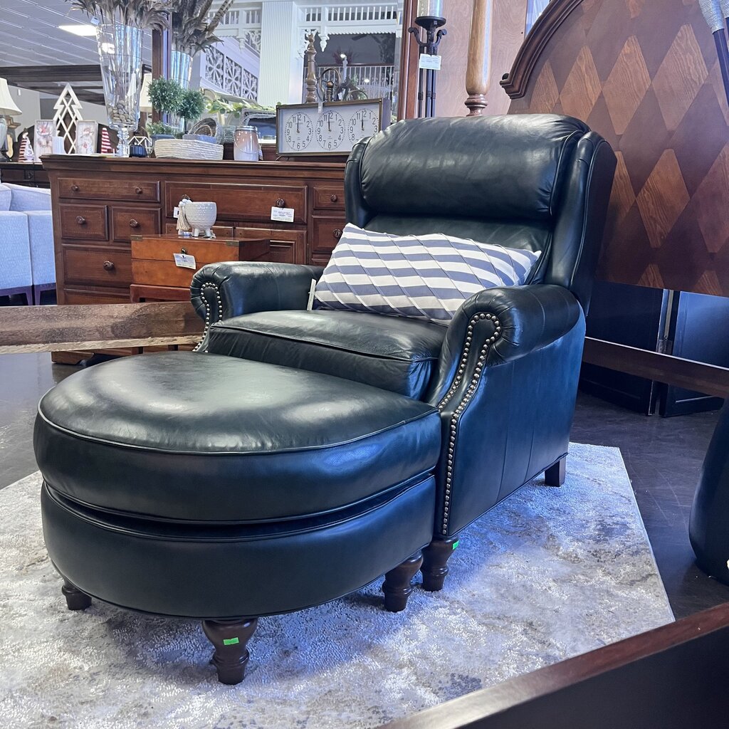 Orig Price $3200 - Manual Recliner w/ Ottoman