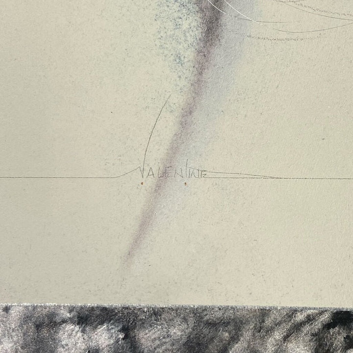 Female Figure on Metal with Etching