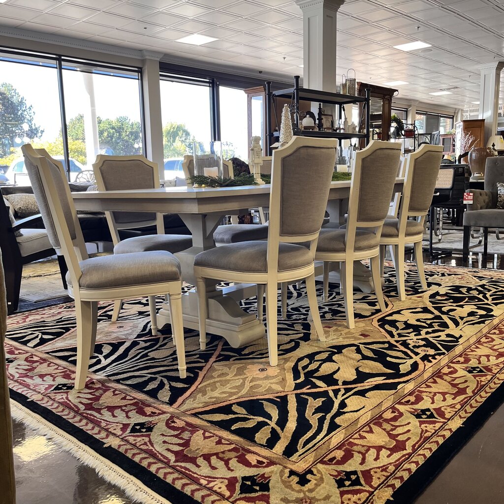 Orig Prce $8000 - Dining Table w/ 8 Chairs & 2 Leaves