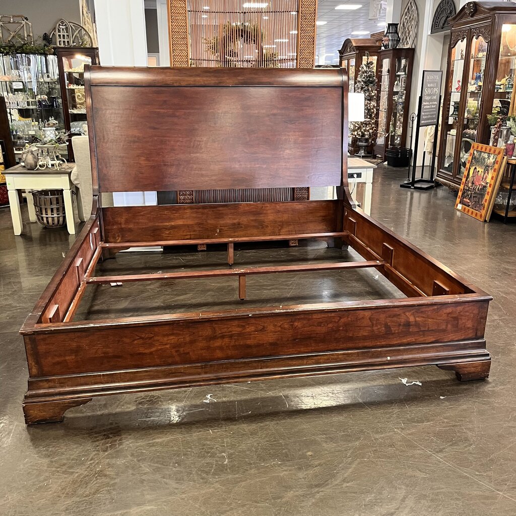Orig Price $4000 - King Sleigh Bed
