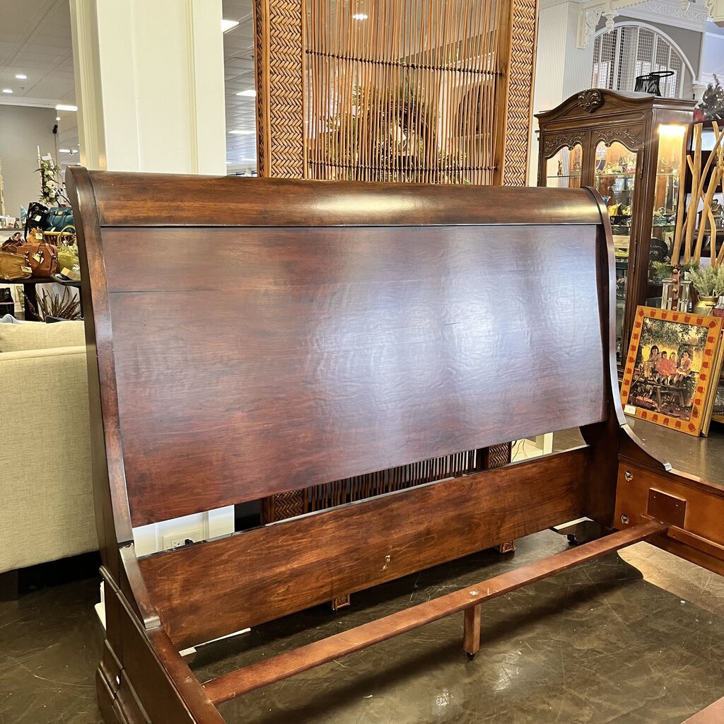 Orig Price $4000 - King Sleigh Bed