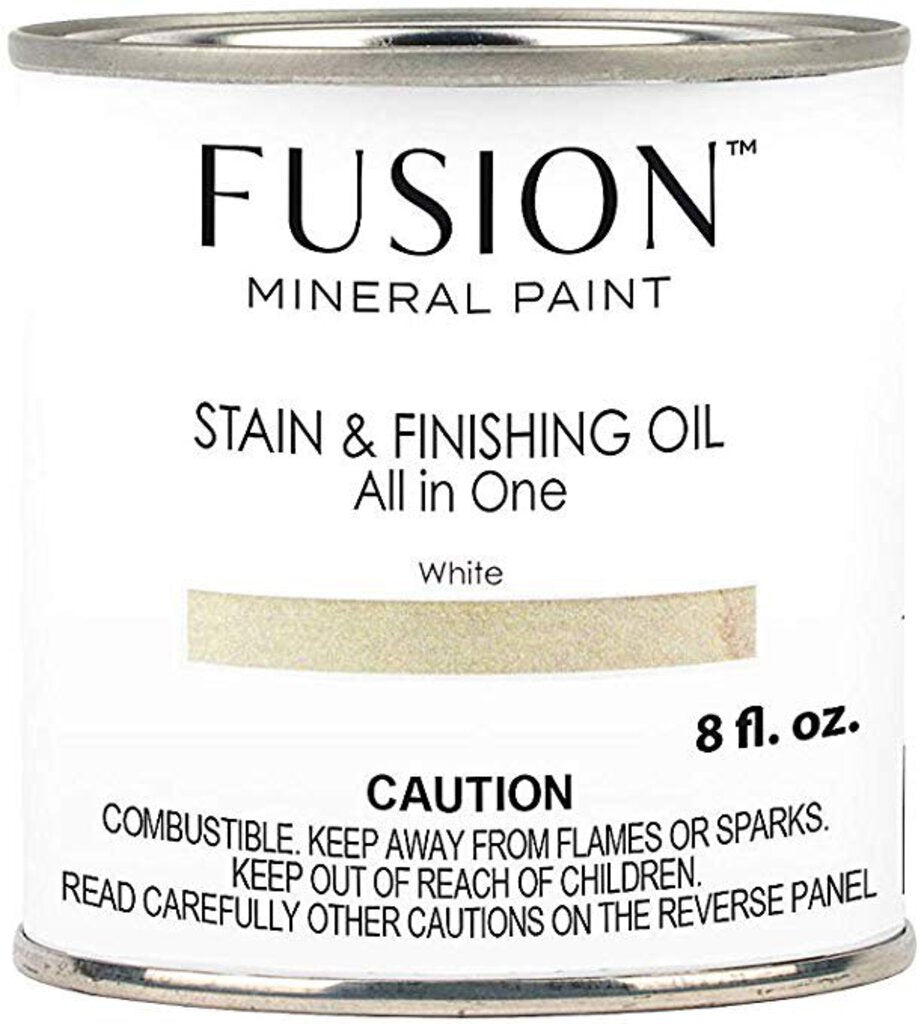 Fusion Mineral Paint-Stain & Finishing Oil - White - Acosta's Home