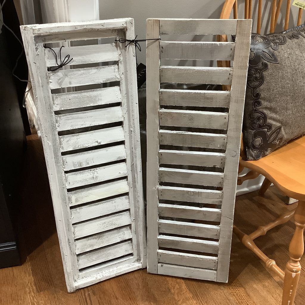 Trento Wood Shutter 2pc Set