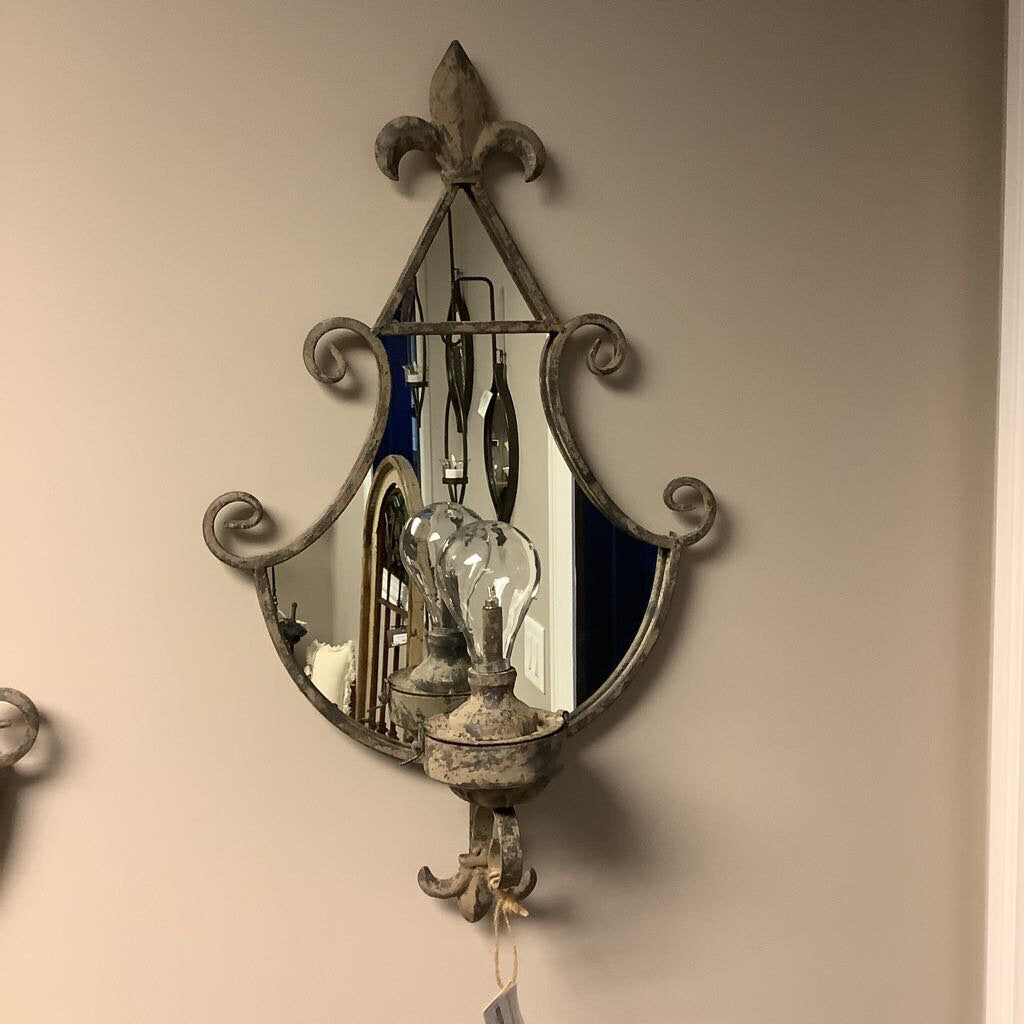 LED Mirrored Sconce