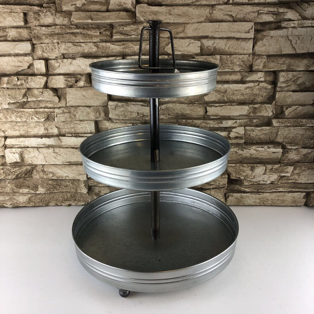 Tin Triple Layer Tray