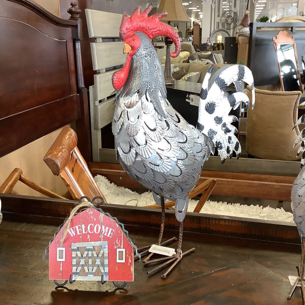 Metal Hen Container - Acosta's Home