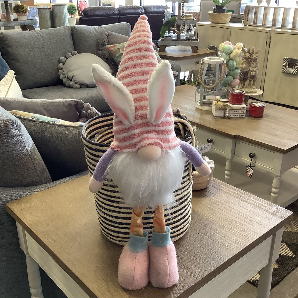 Easter Stripe Gnome Stander w/LED