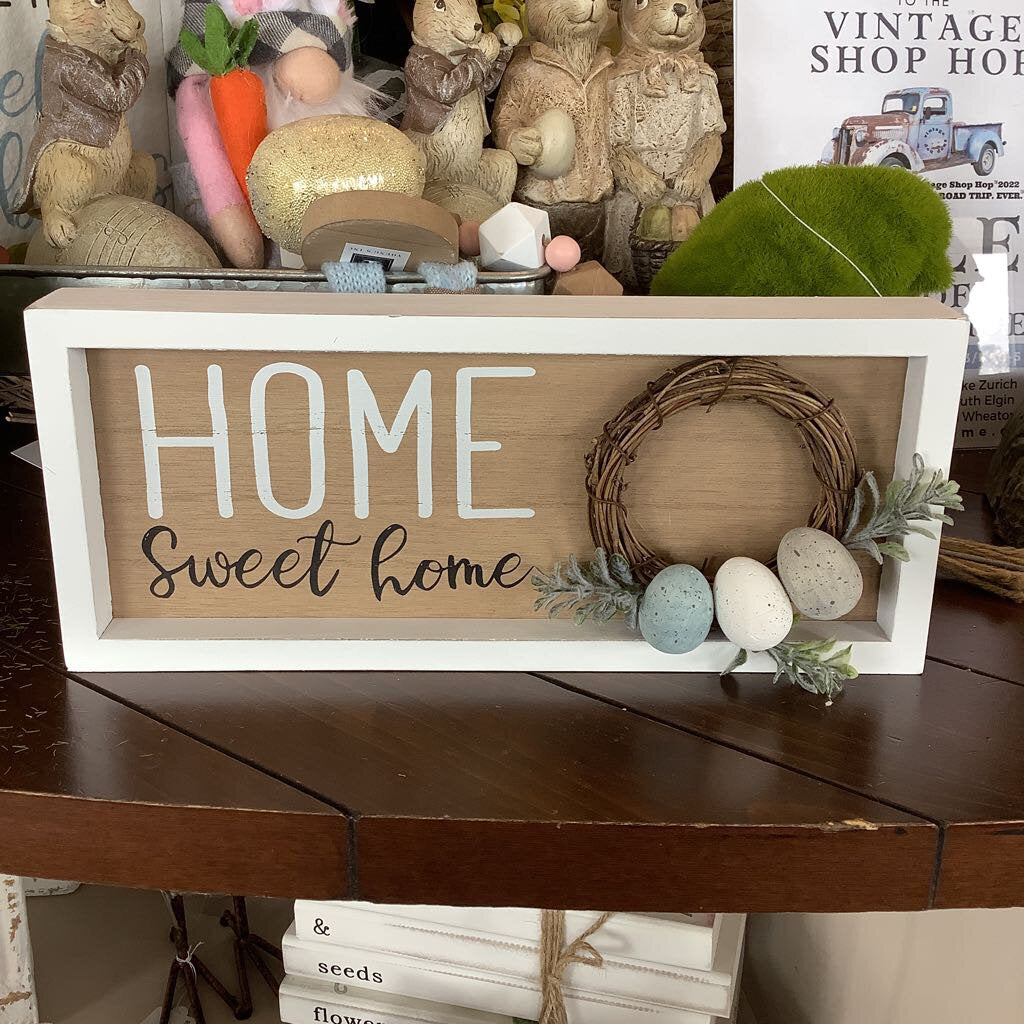 Wood Framed Easter Egg