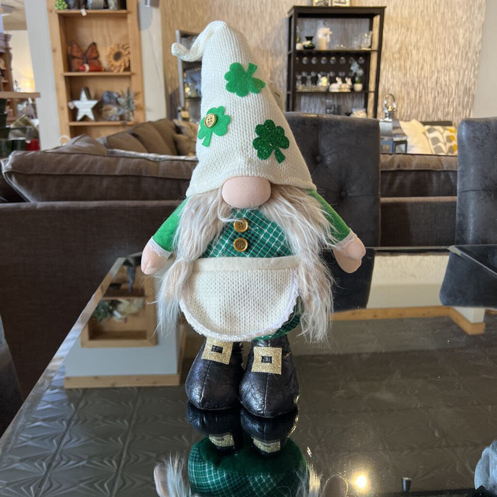 Girl Lucky Leprechaun Gnome Stander