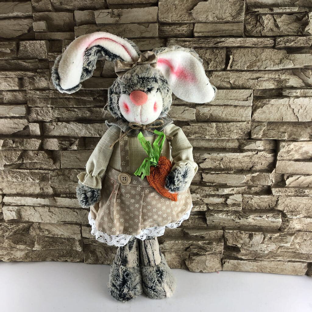 Country Carrots Girl Bunny Standing