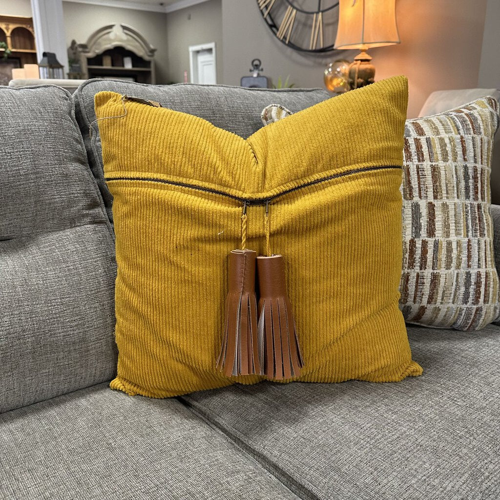 Corduroy Zipper Pillow