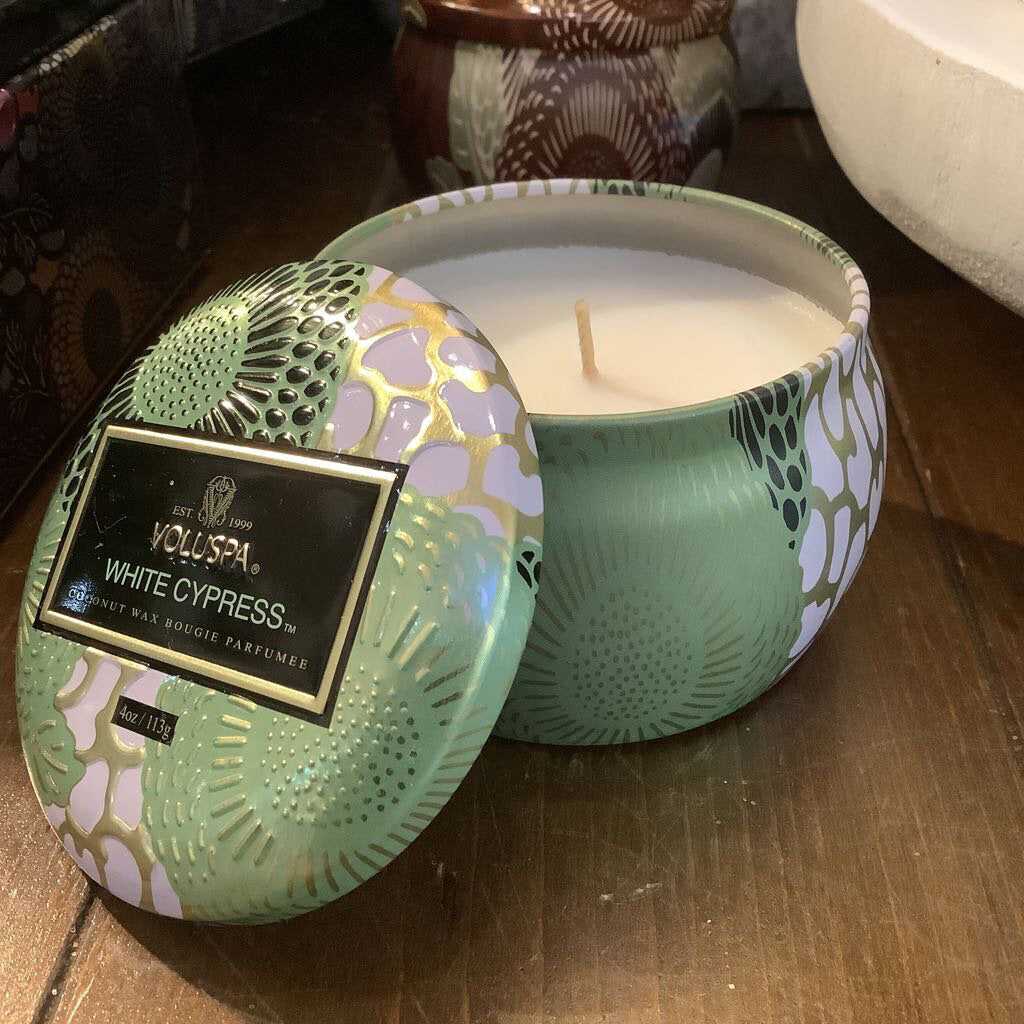 White Cypress Mini Tin