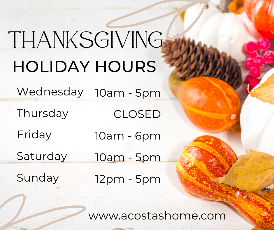 Thanksgiving Holiday Hours
