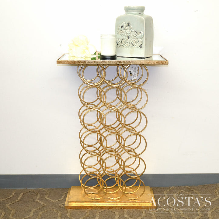 Wine Rack Console Table