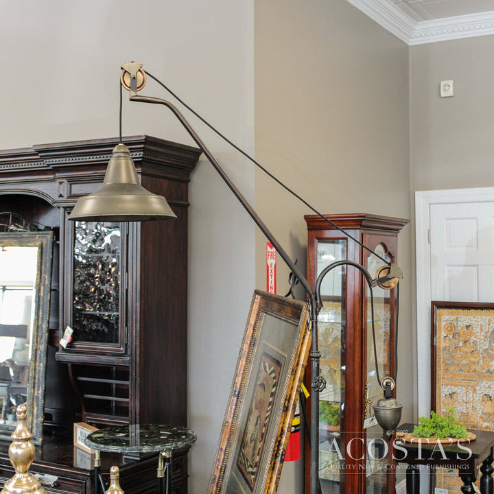 Counterbalance Rope Pulley Floor Lamp