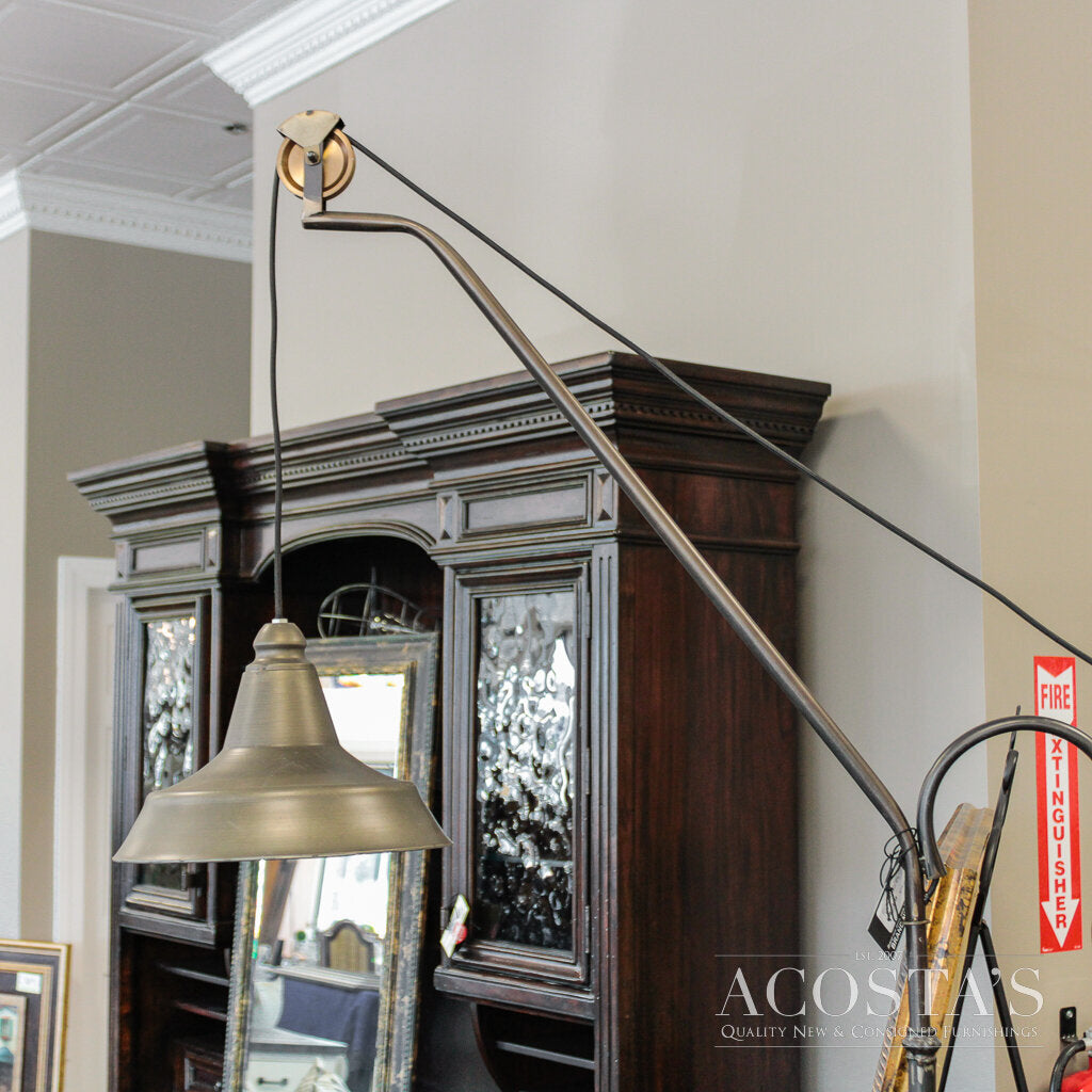 Counterbalance Rope Pulley Floor Lamp